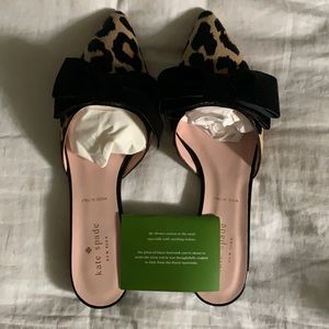 Kate Spade Belgrove Flats Velvet Leopard Print